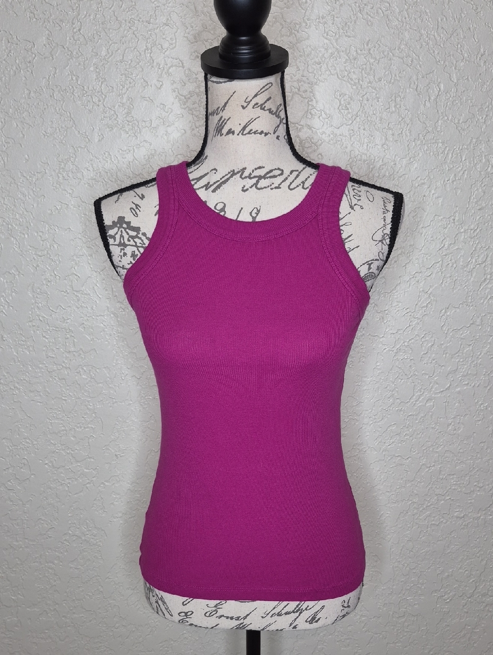 LOFT Ribbed Tank Top Pink Size S